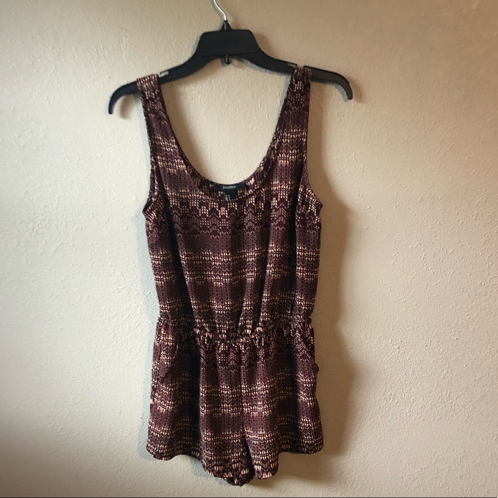 Tribal print romper F21 with pockets